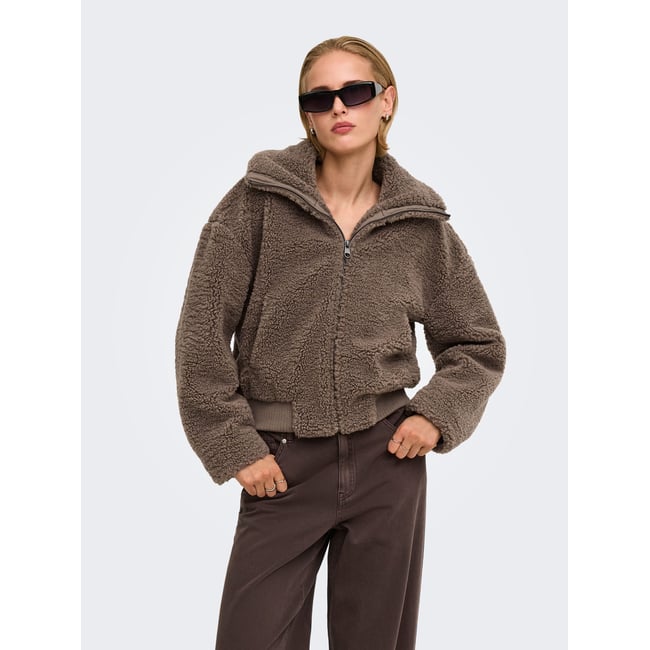 Manteau En Peluche marron - cub 1 <span itemprop=