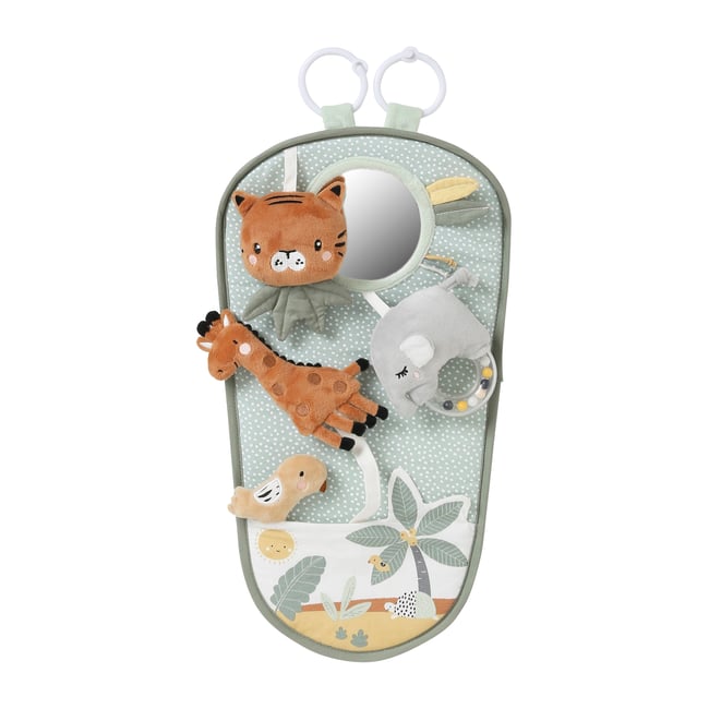 Panneau d'activités pour voiture TANZANIE vert clair uni avec decor <span itemprop=