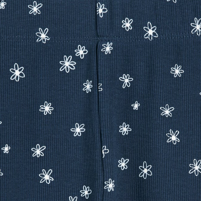 Legging Fille BabyGap Imprimé Fleurs - Taille 3-6 Mois, Bleu Marine Et Blanc, Neuf