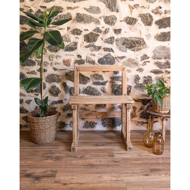 Banc en chêne Antoine N°419 - Bon état Couleur bois clair <span itemprop=