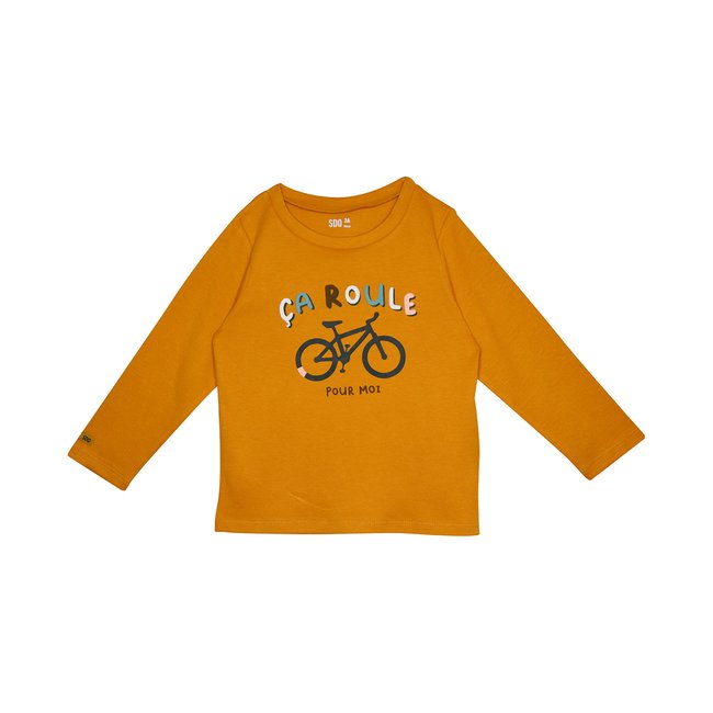 T-shirt garcon fouchy jaune <span itemprop=