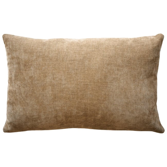 Coussin décoratif rectangulaire déhoussable en velours chenille - DOUCEUR D'INTÉRIEUR