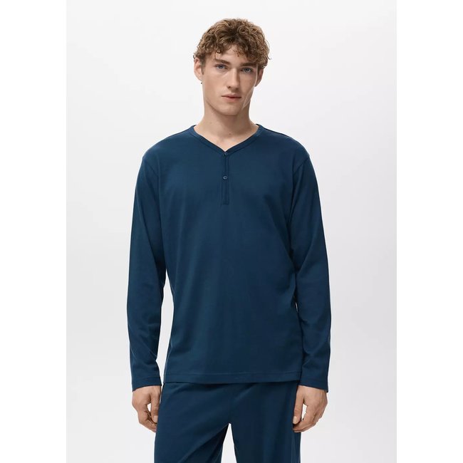 100% cotton pyjama pack bleu marine <span itemprop=