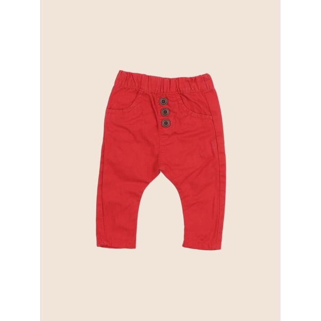 Pantalon - Très bon état rouge <span itemprop=