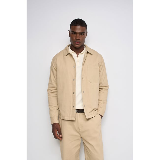 SURCHEMISE REGULAR FIT beige <span itemprop=