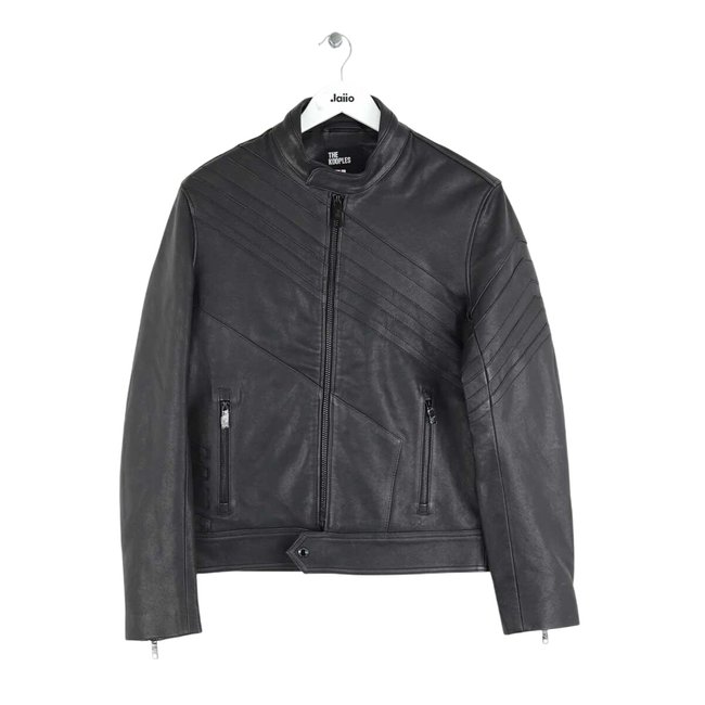 Veste en cuir - Très Bon État noir <span itemprop=