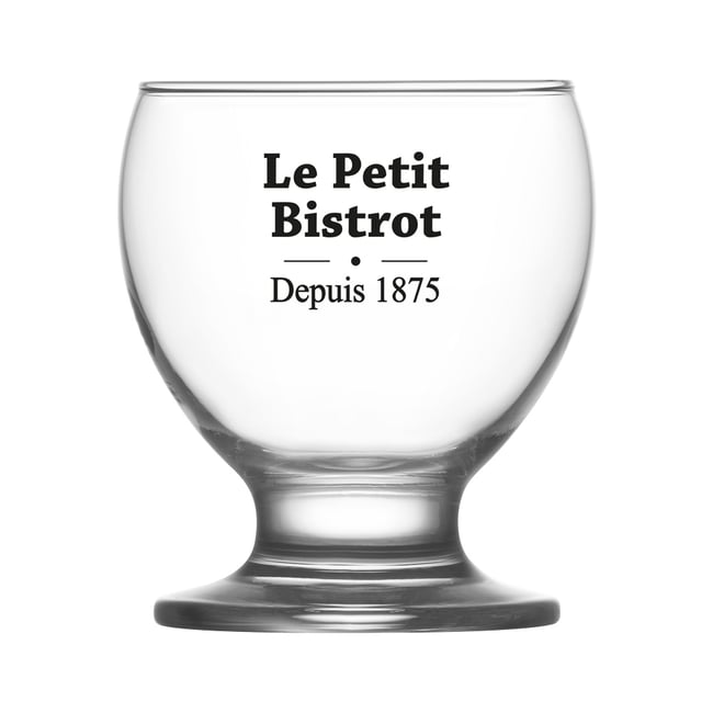 Boîte de 6 gobelets Bistrot 21 cl Couleur transparent / cristal <span itemprop=