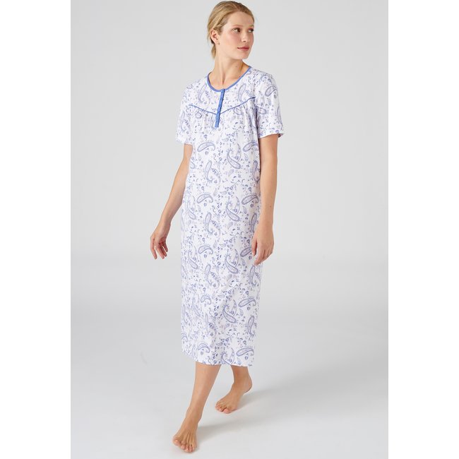 Chemise de nuit en pur coton peigné - DAMART