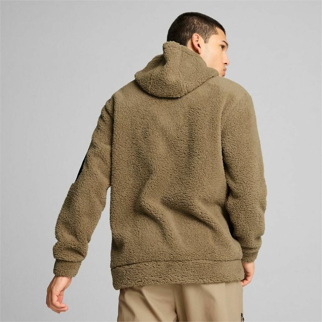 Borg hoodie beige Puma La Redoute