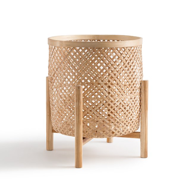 Vaso su base in bambù Ø40 cm, Bambu naturale LA REDOUTE INTERIEURS