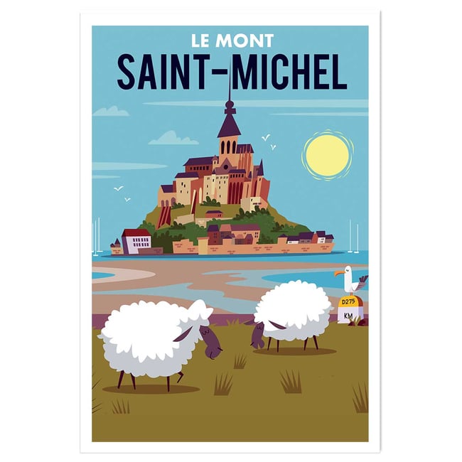 Affiche Mont Saint Michel - HEXOA