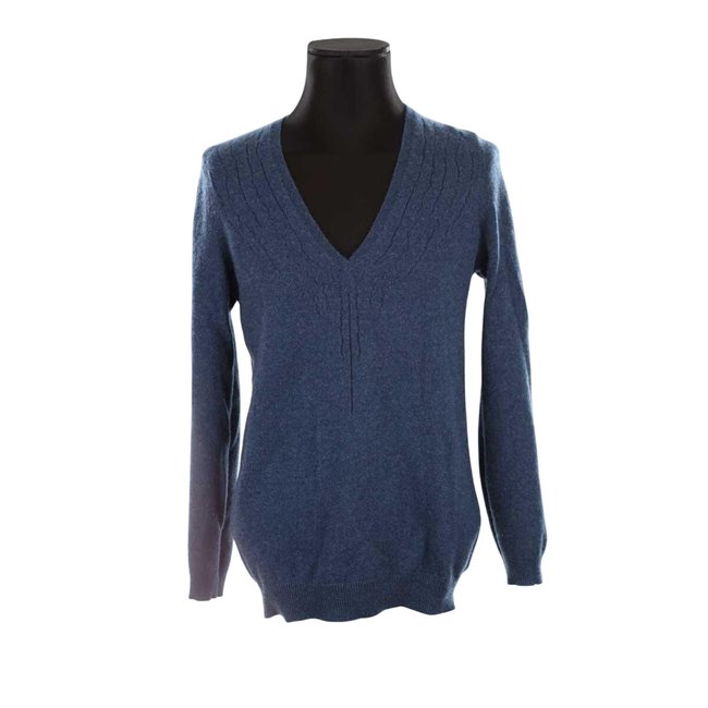 Tricot en cachemire - Très Bon État bleu <span itemprop=