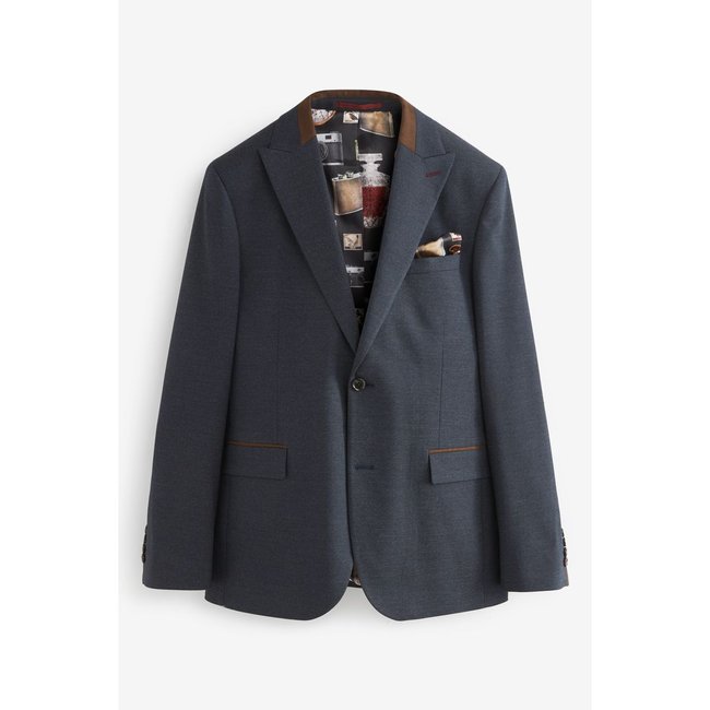 Veste de costume ajustée à chevrons - NEXT
