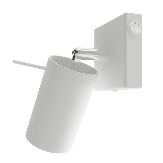 Applique Acier Blanc GU10 1 Ring switch Couleur blanc <span itemprop=