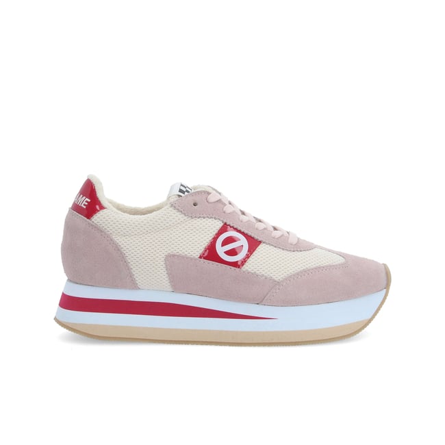 FLEX M JOGGER -  BLANC CASSE/ROSE/ROUGE [