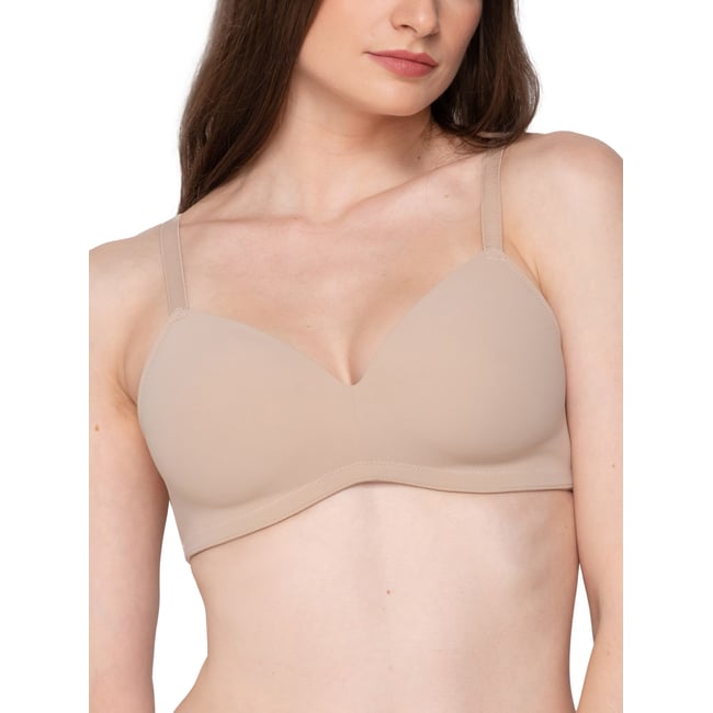 Soutien-gorge préformé sans armatures Secret Sense beige <span itemprop=