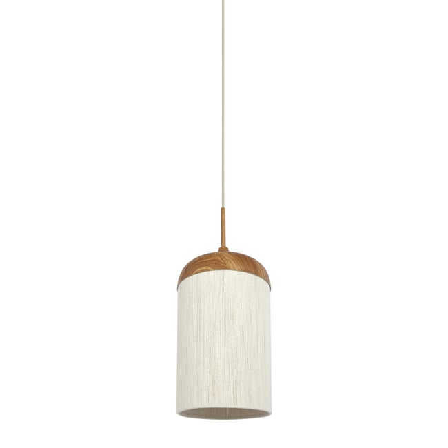 Lampe Suspendue Métal DANIA Couleur crème <span itemprop=