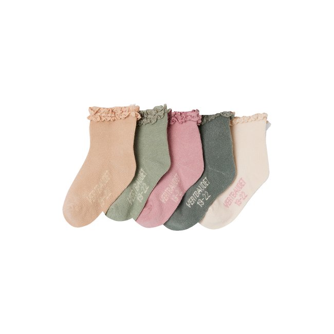 Lot de 5 paires de mi-chaussette - VERTBAUDET