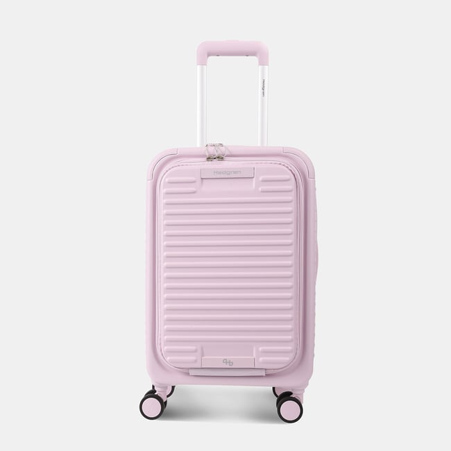 Valise cabine IATA 4 roues avec poche avant orchid ice <span itemprop=