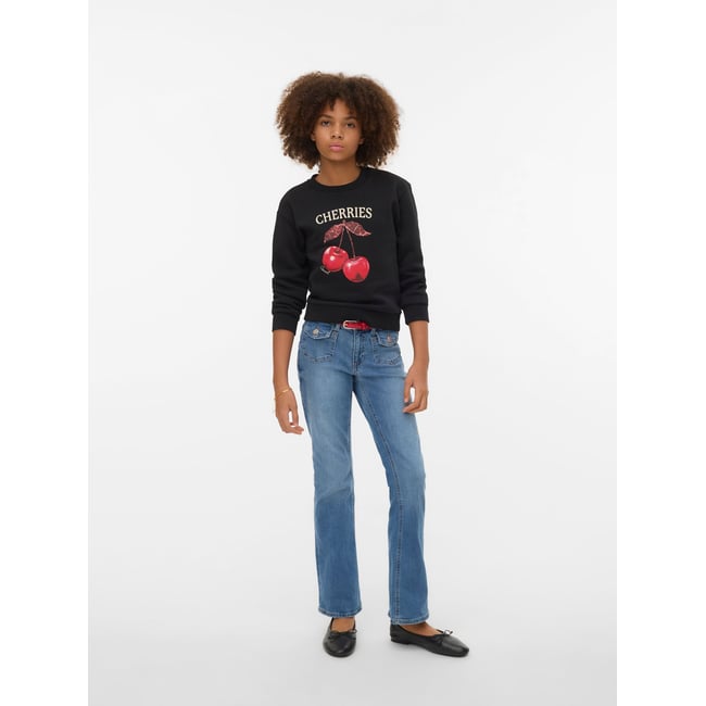 Jean Flared medium blue denim <span itemprop=