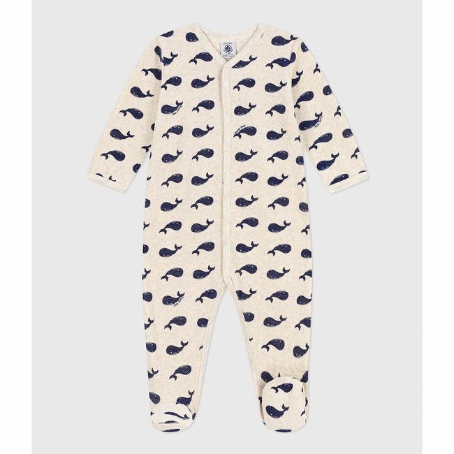 Pijama estampado com baleias estampado <span itemprop=