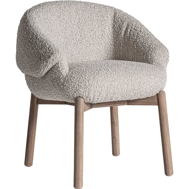Chaise en bois d'orme, Motif jacquard Couleur bois d'orme marron translucide <span itemprop=