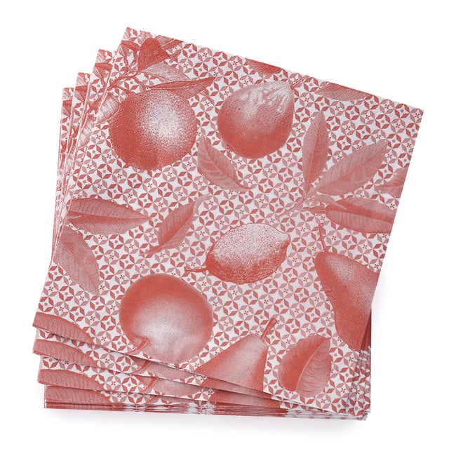 Serviette papier en Coton, ARRIÈRE-PAYS peche <span itemprop=
