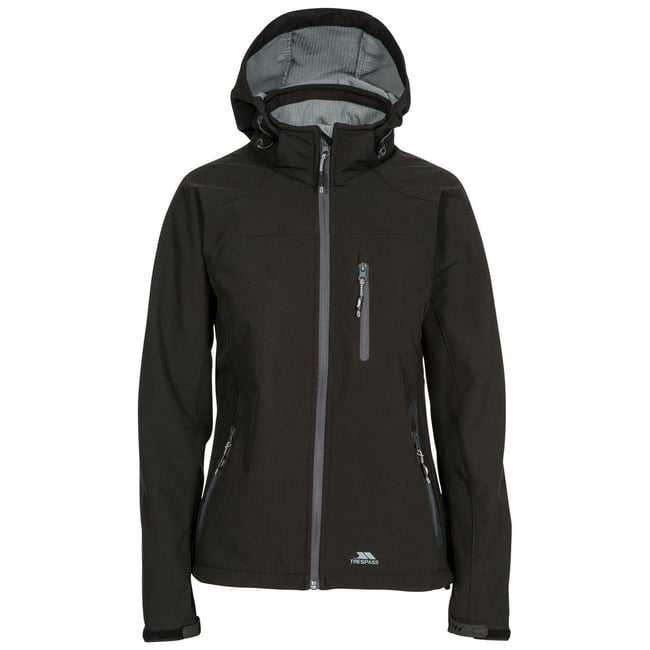 Veste softshell à capuche motif/style détail contrasté ELLISON - TRESPASS