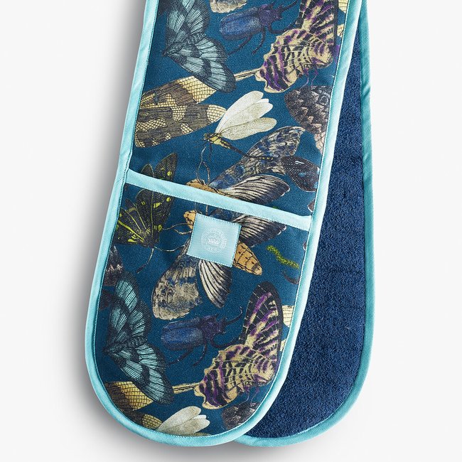 Living Jewels Midnight Double Oven Glove, multi-coloured, KEW