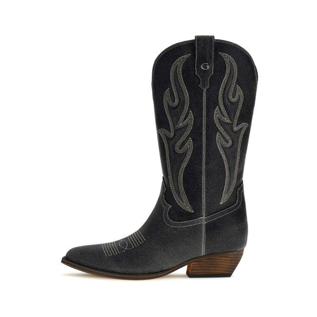 Bottes Camperos En Daim Largena noir <span itemprop=
