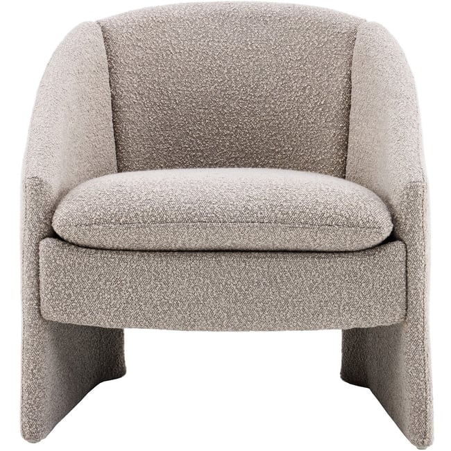 fauteuil arrondi en tissu bouclé - AMI - HOMIFAB