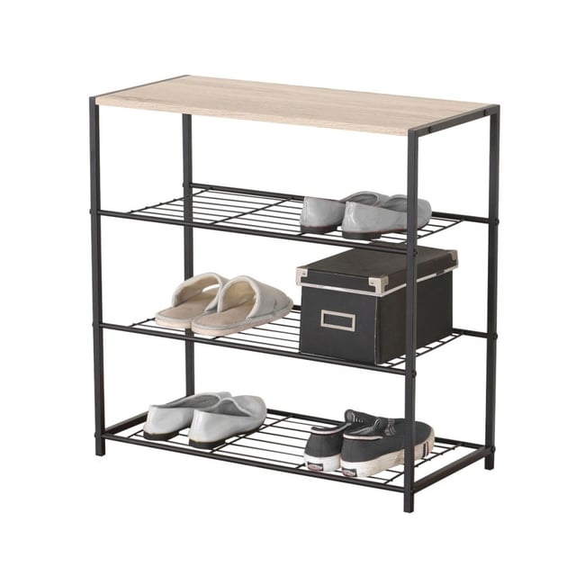 Etagère range chaussures 3 niveaux 63x30xh63 Couleur v002228 <span itemprop=