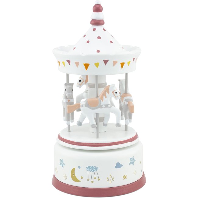 Boîte à musique carrousel rouge brique - ULYSSE