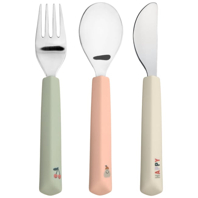 Couverts Couleur vert, rose, beige <span itemprop=