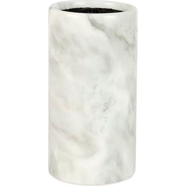 porte-couteaux en marbre  élégant pour cuisine moderne Couleur marbre blanc veiné gris <span itemprop=