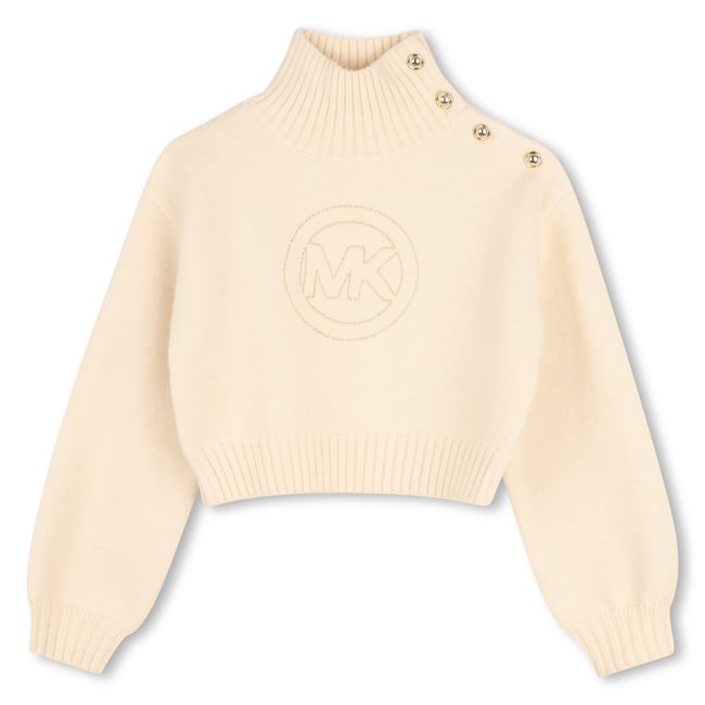 Pull à manches longues champagne <span itemprop=