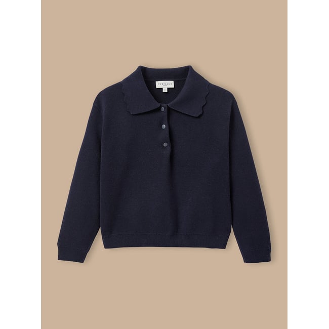 Pull MILANo col polo marine <span itemprop=