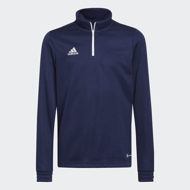 T-shirt manches longues col V bleu marine <span itemprop=