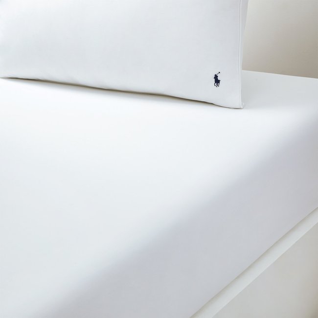 Drap housse en percale de coton, POLO PLAYER - RALPH LAUREN HOME