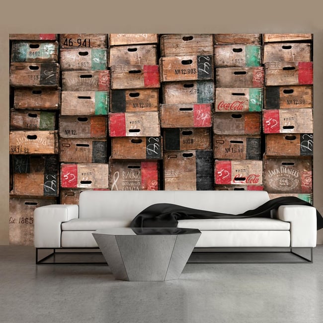 Papier peint intissé panoramique Motifs de cuisine In the back... Couleur multicouleur <span itemprop=