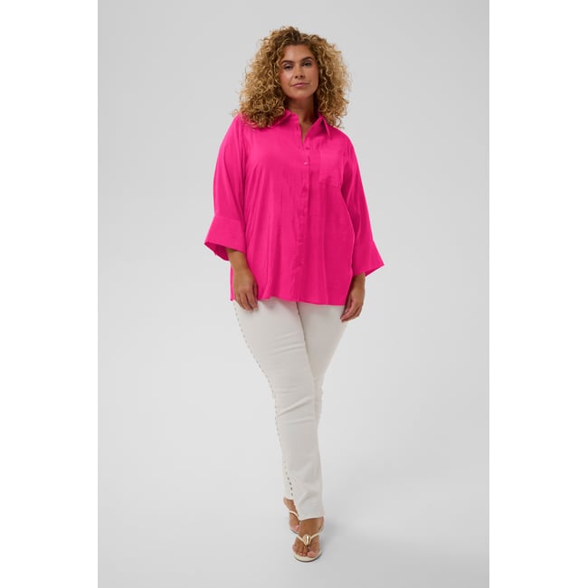 Chemise à manches longues violet beetroot purple <span itemprop=