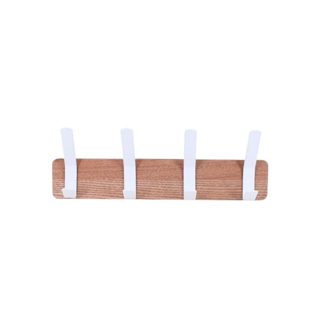 Porte manteau en métal 37cm Couleur blanc <span itemprop=