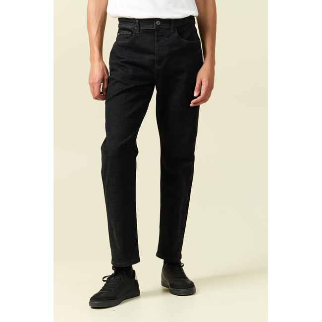Jeans regular longueur 32 denim brut rinse <span itemprop=