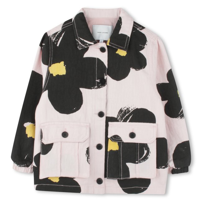 Veste imprimée à poches rosee <span itemprop=