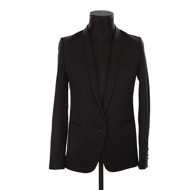 Blazer en laine - Bon État noir <span itemprop=