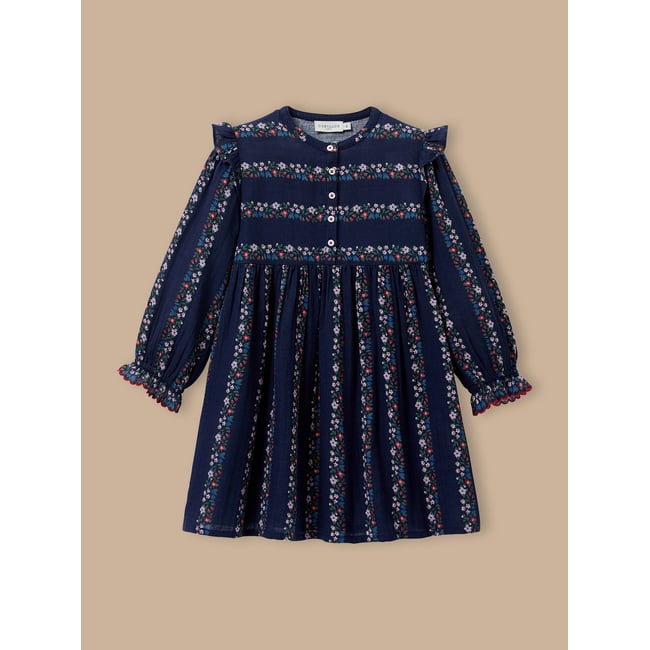 Robe gaze de coton imprimé romy <span itemprop=