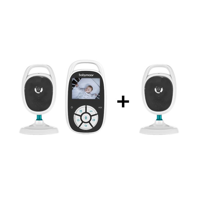 Babyphone vidéo yoo see avec caméra additionnelle blanc <span itemprop=