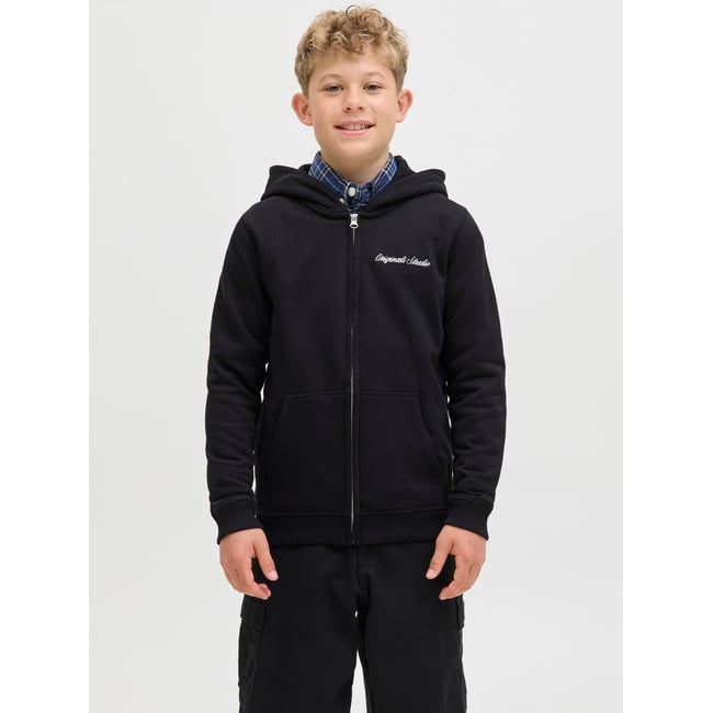 Sweat À Capuche Zippé noire - black <span itemprop=