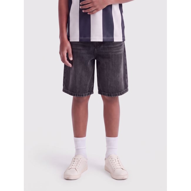 Short En Denim washed black <span itemprop=