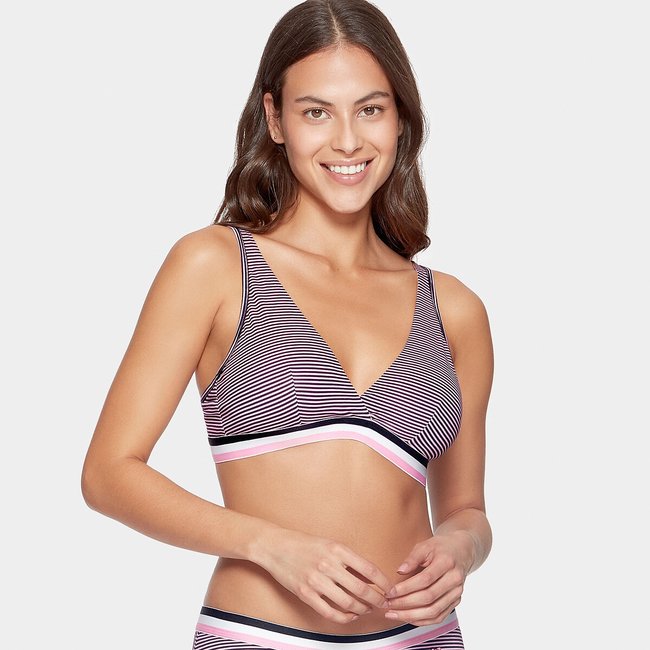 Cotton Triangle Bra, navy, EDEN PARK